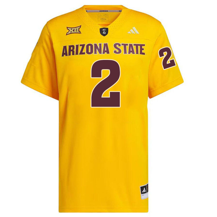 #2 Brandon Aiyuk Arizona State Sun Devils College Football Jerseys Stitched-Gold